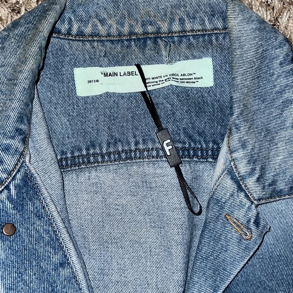 Mens Off-white denim jacket size L - Picture 4 of 7